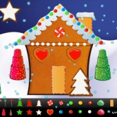 自分だけのクリスマスデコレーションを楽しめる♬:「Gingerbread House Maker」アプリ